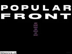 Sites similar to popularfront.co