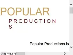 Sites similar to popularproductions.com
