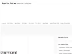 Sites similar to populersozler.com