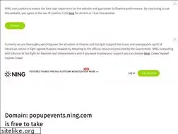 Sites similar to popupevents.ning.com