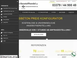 Sites similar to porenbeton-baustoffhandel.de