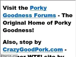 Sites similar to porkygoodness.com