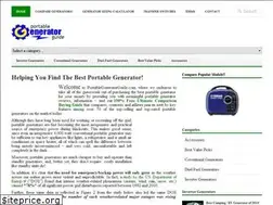 Sites similar to portablegeneratorguide.com