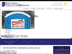 Sites similar to portabletoiletdecals.com