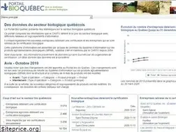 Sites similar to portailbioquebec.info