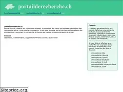 Sites similar to portailderecherche.ch