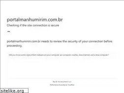 Sites similar to portalmanhumirim.com.br