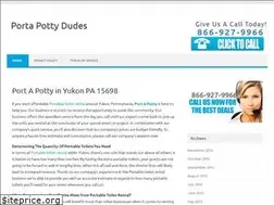Sites similar to portapottydudes.com