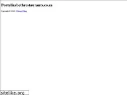 Sites similar to portelizabethrestaurants.co.za