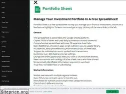 Sites similar to portfoliosheet.com
