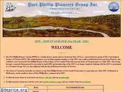Sites similar to portphillippioneersgroup.org.au