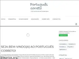 Sites similar to portuguescorreto.com