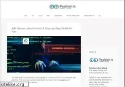 Sites similar to positioniseverything.net