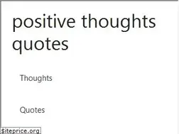 Sites similar to positivethoughtsquote.com