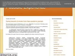 Sites similar to possibleexperience.blogspot.com