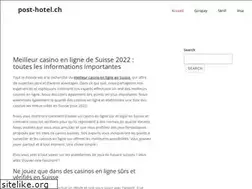 Sites similar to post-hotel.ch