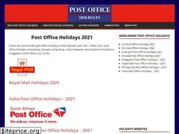 Sites similar to post-office-holidays.com