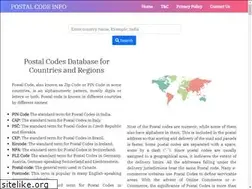 Sites similar to postalcodeinfo.com