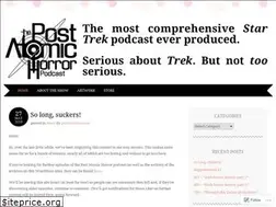 Sites similar to postatomichorror.wordpress.com