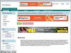 Sites similar to postbank.no