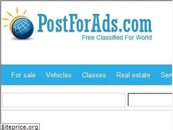 Sites similar to postforads.com