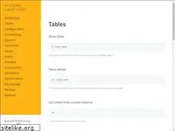 Sites similar to postgrescheatsheet.com