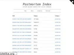 Sites similar to postmortems.app