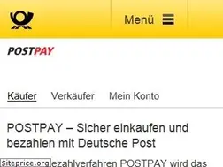 Sites similar to postpay.de