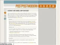 Sites similar to postpostmodern.com