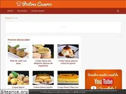 Sites similar to postres-caseros.com