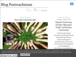 Sites similar to postwachstum.de