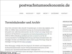 Sites similar to postwachstumsoekonomie.de