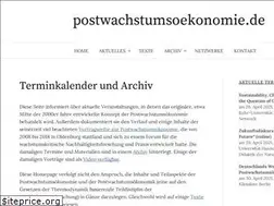 Sites similar to postwachstumsoekonomie.org