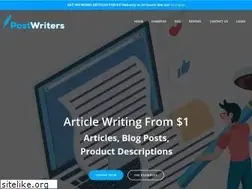 Sites similar to postwriters.com