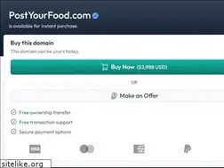 Sites similar to postyourfood.com