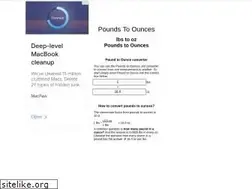 Sites similar to pounds-to-ounces.appspot.com
