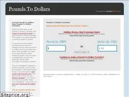 Sites similar to poundstodollars.co.uk