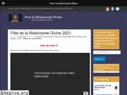 Sites similar to pourlamisericordedivine.org