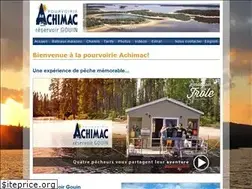 Sites similar to pourvoirie-achimac.qc.ca