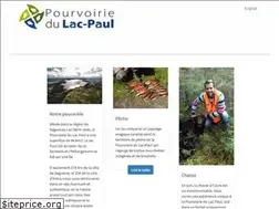 Sites similar to pourvoiriedulacpaul.com