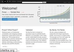 Sites similar to powerandsamplesize.com
