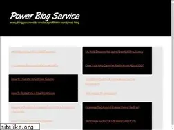 Sites similar to powerblogservice.com