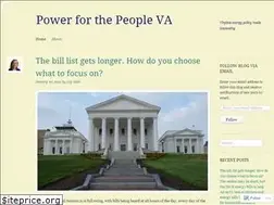 Sites similar to powerforthepeopleva.com