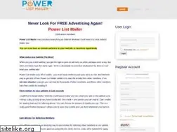 Sites similar to powerlistmailer.com