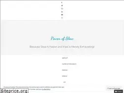Sites similar to powerofslow.com