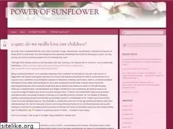Sites similar to powerofsunflower.wordpress.com