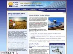 Sites similar to powerofthesun2solar.com