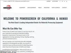 Sites similar to powerscreenofcalifornia.com