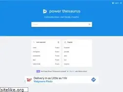 Sites similar to powerthesaurus.com