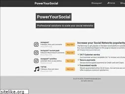 Sites similar to poweryoursocial.com
